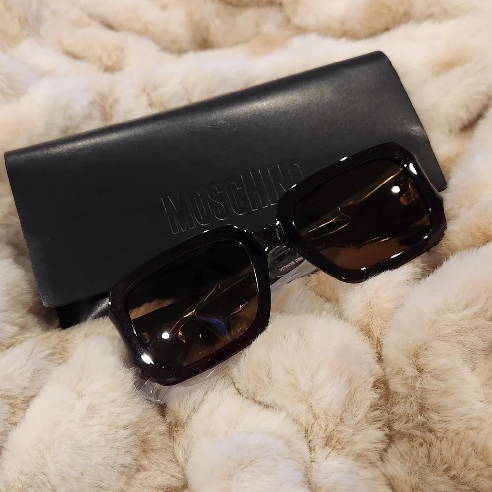 MOSCHINO- MOS063/S Sunglasses Red / Brown
